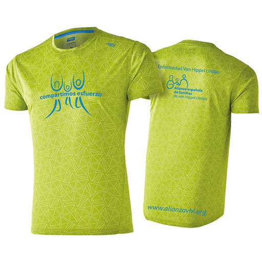 Camiseta Running Verde Fosforito 2019