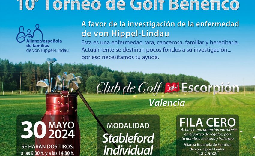 Destacado 10º Torneo de Golf Benéfico Club Escorpión Valencia