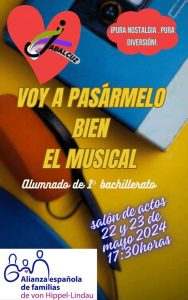 Cartel del Musical Voy a pasármelo bien del IES Jabalcuz